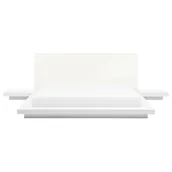 Łóżka - Beliani Łóżko białe 160 x 200 cm ZEN - miniaturka - grafika 1