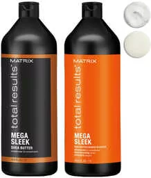Matrix Total Results Mega Sleek - zestaw do wygładzenia włosów, szampon 1000ml + odżywka 1000ml 15/zestaw - Odżywki do włosów - miniaturka - grafika 1