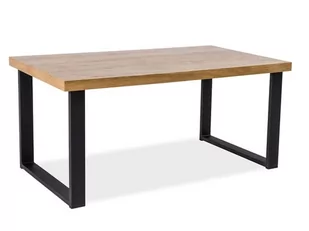 Signal STÓŁ UMBERTO OKLEINA NATURALNA DĄB/CZARNY 180x90 - Stoły - miniaturka - grafika 1
