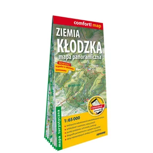 ExpressMap Ziemia kłodzka Mapa panoramiczna laminowana mapa turystyczna 1:65 000 - Nauki przyrodnicze - miniaturka - grafika 1