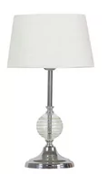 Lampy stojące - Candellux Stojąca LAMPA stołowa FERO 41-34618 abażurowa Lampka biurkowa Biały se - miniaturka - grafika 1