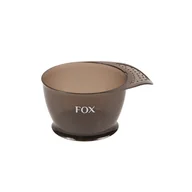 Pozostałe akcesoria fryzjerskie - Fox Earth Colors, miseczka fryzjerska brązowa, 320ml, do farb - miniaturka - grafika 1