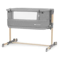 Łóżeczka i kojce - Kinderkraft, łóżeczko dostawne NESTE GROW, LIGHT GREY FULL WOOD - miniaturka - grafika 1
