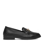 Mokasyny damskie - Loafersy Rieker 46262-01 Czarny - miniaturka - grafika 1