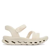 Sandały damskie - Sandały Skechers Go Walk Glide-Step 2.0 Sandal 141269/NAT Beżowy - miniaturka - grafika 1