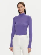 Swetry damskie - Tatuum Golf Nekoki T2419.092B Fioletowy Regular Fit - miniaturka - grafika 1