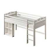 Łóżka dla dzieci i młodzieży - Łóżko Piętrowe z Biurkiem KA-1 Kamil Dolmar Sosna Barwiona na Olchę - miniaturka - grafika 1