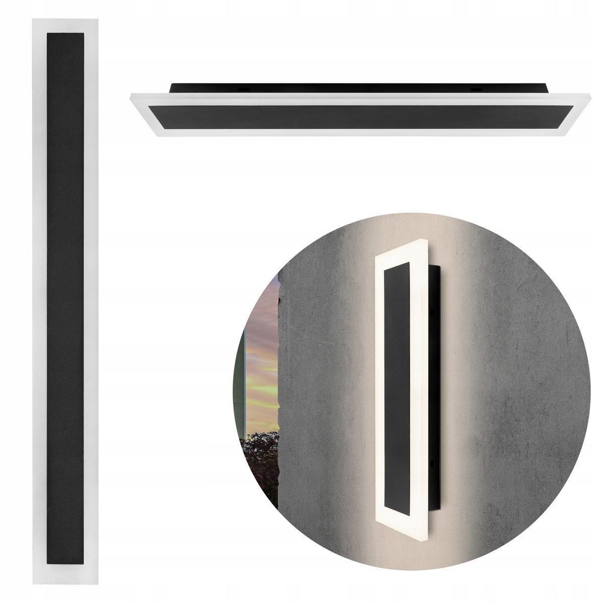 Lampa OGRODOWA kinkiet ścienny zewnętrzny 150cm 45W elewacyjna akryl