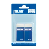 Przybory szkolne - MILAN Gumka syntetyczna 4020 2szt bls - miniaturka - grafika 1