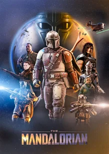 PUZZLE STAR WARS Mandalorian A3 252 el z Nadrukiem + IMIĘ Pudełko - Puzzle - miniaturka - grafika 1