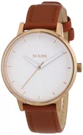 Paski - Nixon Zegarki damskie okrągłe analogowe kwarcowe skóra 32002928, biały, One Size, Pasek - miniaturka - grafika 1