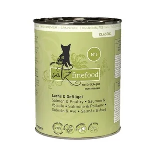 Catz finefood mokra karma dla kota Classic Adult Nr 5 Łosoś 6x400 g - Mokra karma dla kotów - miniaturka - grafika 1