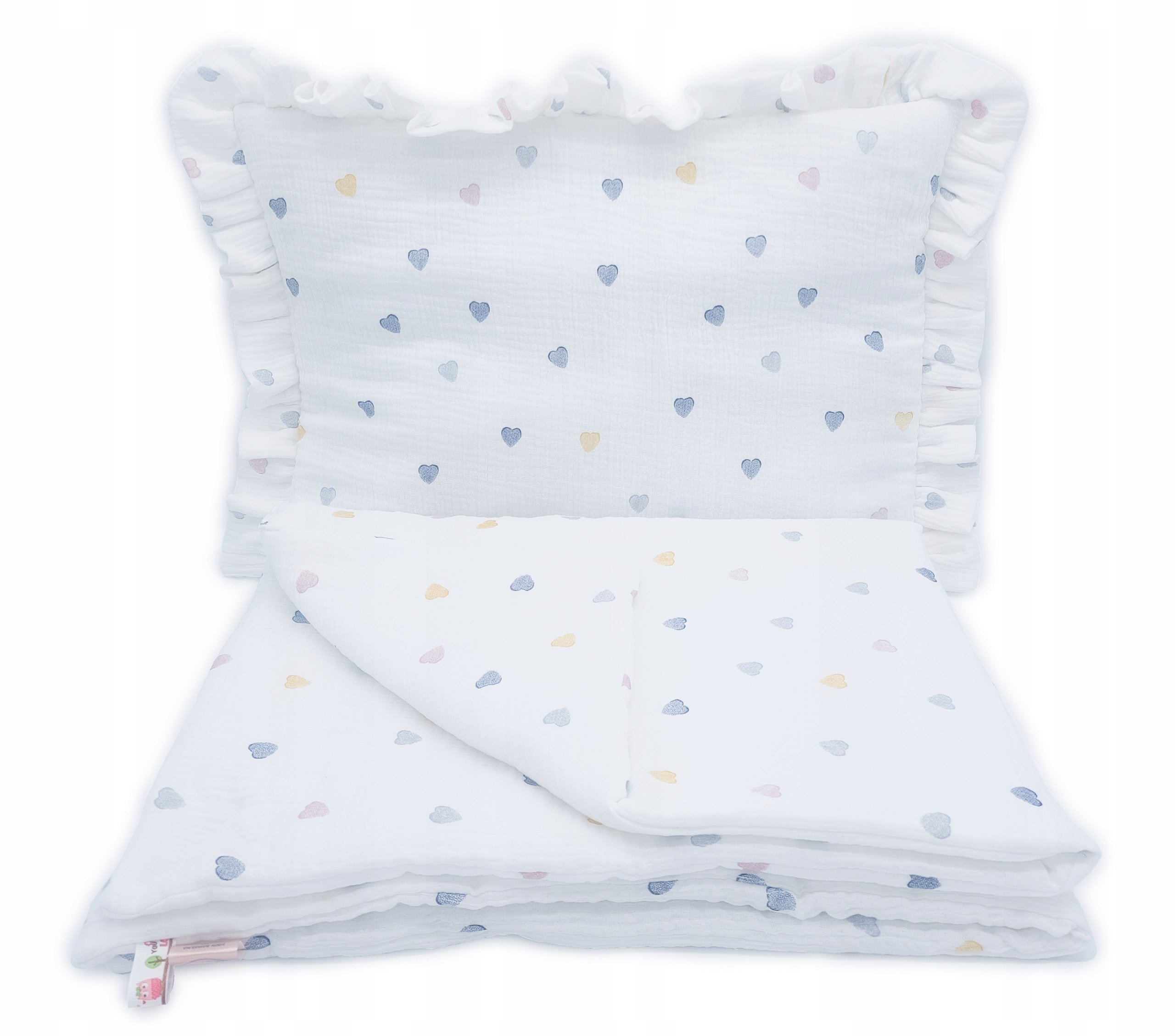 Pościel Muślinowa Z Falbanką 90 X 120 Z Wypełnieniem