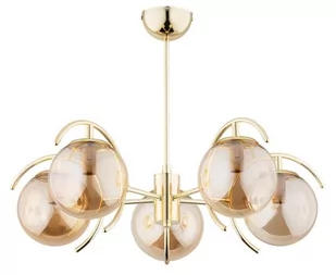 El Dorado lampa wisząca 5-punktowa złota 63166 - Lampy sufitowe - miniaturka - grafika 1