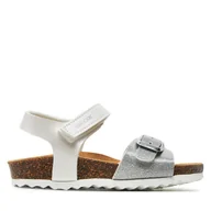 Buty dla dziewczynek - Sandały Geox B Sandal Chalki Girl B922RA 0NFKC C0007 S Biały - miniaturka - grafika 1