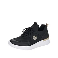 Sneakersy damskie - Rieker Damskie sneakersy N4722, czarny, 41 EU - miniaturka - grafika 1