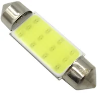 Żarówki samochodowe - Dioda LED C5W 39mm COB rurka 12V biała rurkowa - miniaturka - grafika 1