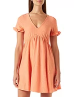 Sukienki - Springfield Damska krótka sukienka All Over szwajcarska, średni szary, L - miniaturka - grafika 1