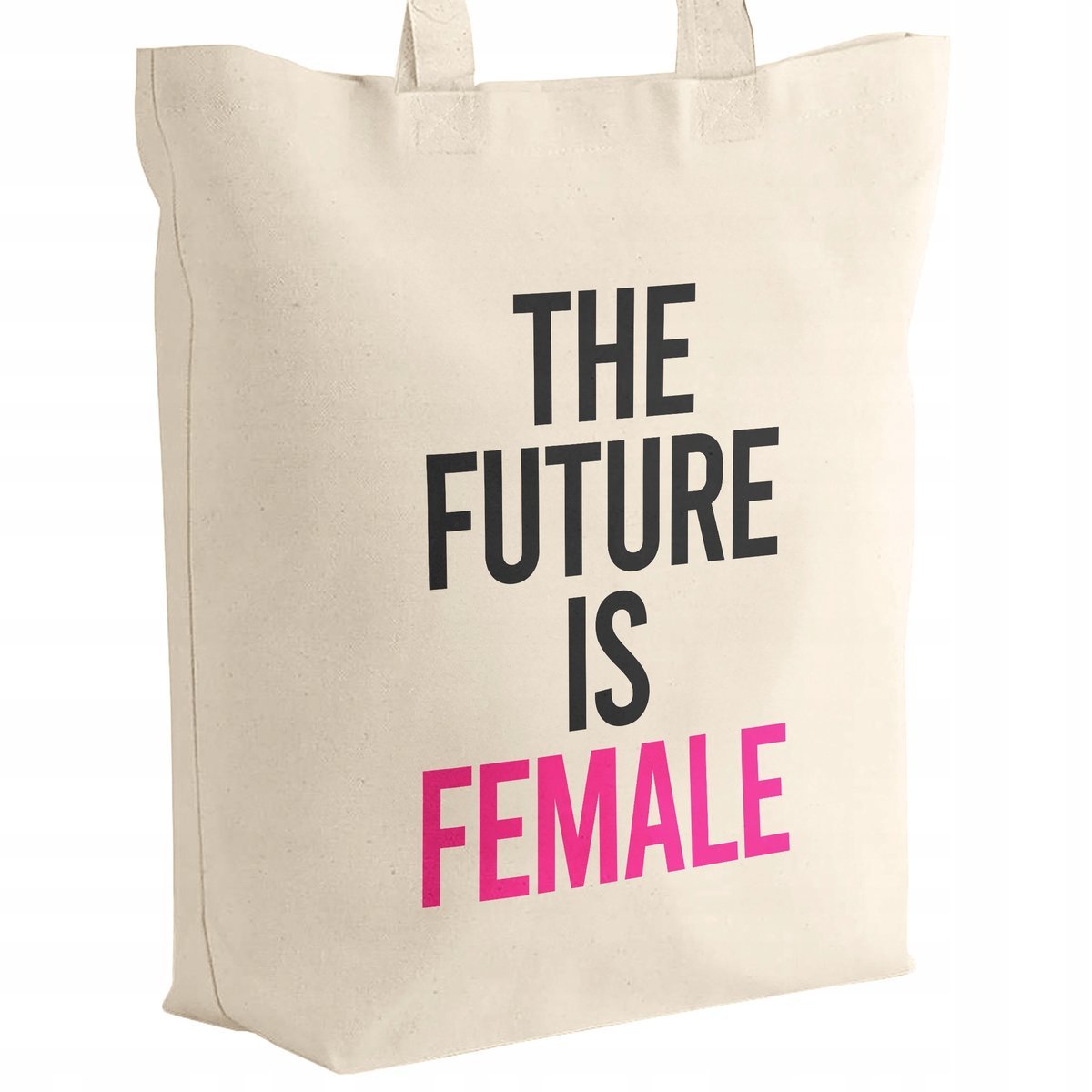 Torba bawełniana z dnem na zakupy Future Is Female Dla Dziewczyn Kobiet