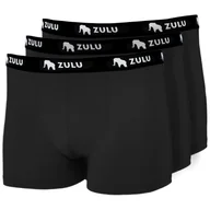 Majtki męskie - Męskie bokserki Zulu Bambus 210 3-pack Rozmiar: S / Kolor: czarny - miniaturka - grafika 1
