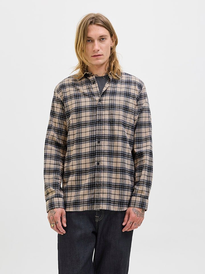 Jack & Jones Koszula - Regular fit - w kolorze beżowym