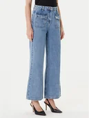 Spodnie damskie - Morgan Jeansy 241-PWIDE Niebieski Wide Leg - miniaturka - grafika 1