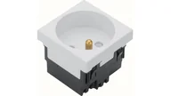 Kanały kablowe - Hager polo tehalit.GB-EG Gniazdo z/u 33st pojedyncze 45x45mm bezhalogenowe biały EER1339010 EER1339010 - miniaturka - grafika 1