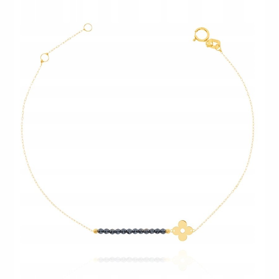 Złota Bransoletka Celebrytka - Kwiatek P.585