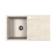 Zlewozmywaki - Kuchinox Laut Zlewozmywak granitowy jednokomorowy 76x44 cm beż SBZ_411Y - miniaturka - grafika 1