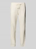 Spodnie męskie - Spodnie materiałowe o luźnym kroju z mieszanki lnu model ‘HARLEM’ - miniaturka - grafika 1