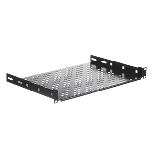 NetRack Półka do szafy 19'' 1U/300mm, czarny 119-100-300-012 - Szafy rack - miniaturka - grafika 1
