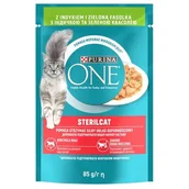 Mokra karma dla kotów - Karma dla kota PURINA ONE SterilCat Indyk z zieloną fasolą 85 g - miniaturka - grafika 1
