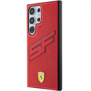 Ferrari FEHCS24LPINR S24 Ultra S928 czerwony/red hardcase Big SF Perforated - Etui i futerały do telefonów - miniaturka - grafika 2