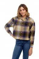 Koszule damskie - WRANGLER UTILITY SHIRT IRIS PURPLE W5S03BP16 xs - miniaturka - grafika 1