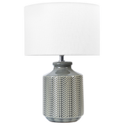 Lampy stojące - Lampa stołowa ceramiczna szara ESPERANCE Lumarko  - miniaturka - grafika 1