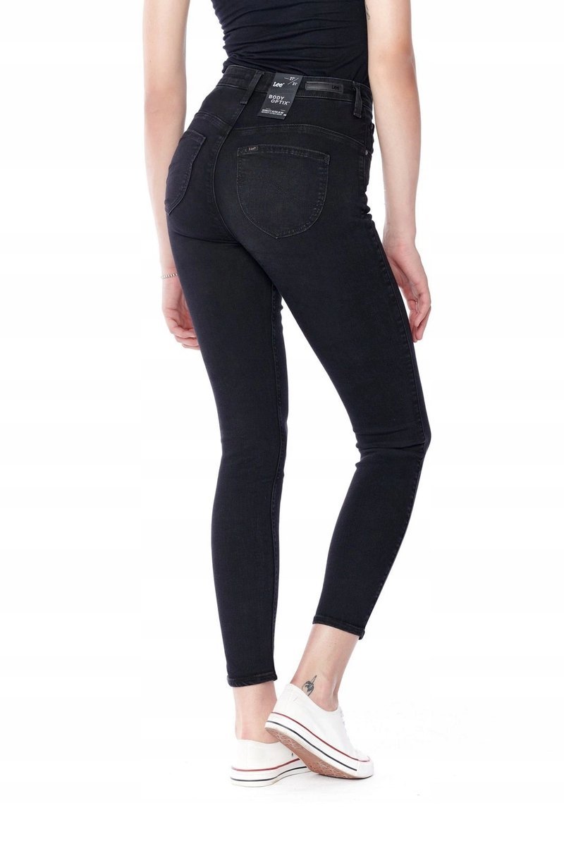 LEE SCARLETT SUPER HIGH BLACK WORN L30LEOFA 24/33