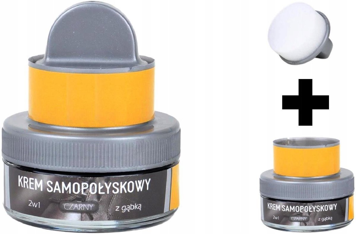 G10-33 Czarna PASTA do butów SKÓRY NATURALNEJ Krem SAMOPOŁYSKOWY Wosk z POŁYSKIEM 50 ml