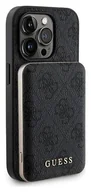 Etui i futerały do telefonów - Guess Bundle Pack MagSafe 4G Metal Gold Logo - Zestaw etui + Power Bank 5000mAh MagSafe iPhone 13 Pro czarny - miniaturka - grafika 1