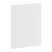 Fronty meblowe - Mexen Rivel front ryflowany do korpusu szafki łazienkowej 40 x 43,5 cm, biały mat - 91A21-0400-470-1-01 - miniaturka - grafika 1