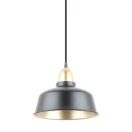Lampy sufitowe - Mensa lampa wisząca 1-punktowa czarna/złota A8063-BK - miniaturka - grafika 1