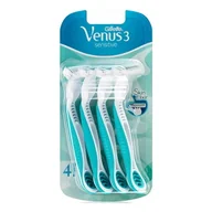 Maszynki do golenia i wkłady - Gillette Venus 3 Sensitive, Maszynki Do Golenia, 4 Szt - miniaturka - grafika 1
