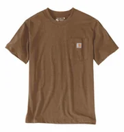 Koszulki męskie - Koszulka Carhartt Heavyweight Pocket Oiled Walnut - miniaturka - grafika 1