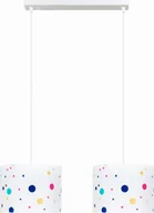 Lampy sufitowe - Solar Lampa wisząca do pokoju dziecięcego 2płomienna kolorowe kropki - miniaturka - grafika 1