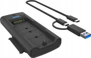 Stacja dokująca Icy Box Stacja dokujšca IB-180MS-C31 SSD Docking 1x 2,5'/3,5' & 1x M.2 PCIe NVMena USB 3.2 Gen 2 10 Gbit/s - Obudowy i kieszenie na dyski twarde - miniaturka - grafika 1