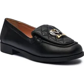 Półbuty damskie - Love Moschino Skórzane loafersy - miniaturka - grafika 1