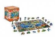 Puzzle - Wooden City Wooden City Puzzle drewniane 3D Zwierzęta świata mapa Animal Kingdom Map L TR0014-L - miniaturka - grafika 1