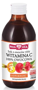 Polska Róża sok z owoców dzikiej róży 100%, owocowa witamina C - 250 ml - Soki i napoje niegazowane - miniaturka - grafika 3