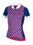 Kurtki rowerowe - Damska koszulka rowerowa zeroRH+ Preppy W FUCSIA/DARK BLUE/WHITE - XL - miniaturka - grafika 1