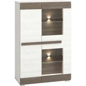 Kredensy - Kredens 05 Blanco ML Meble Sosna Śnieżna, New Grey - miniaturka - grafika 1