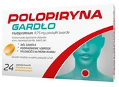 Przeziębienie i grypa - POLPHARMA Polopiryna Gardło x 24 pastylek o smaku pomarańczowym - miniaturka - grafika 1